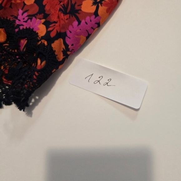 Derek Lam 10 Crosby Liona Lace Trimmed Skirt In Red Viscose Size 8 - Picture 12 of 12